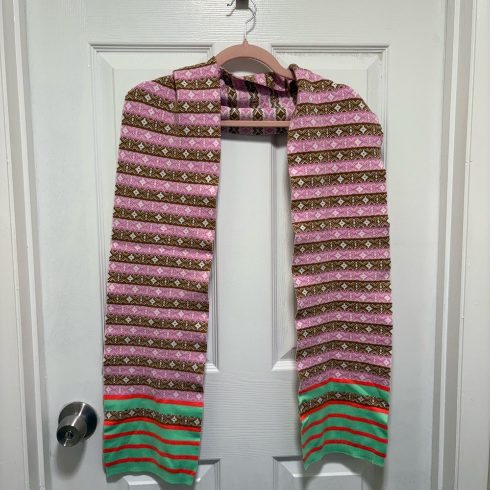 Anthropologie Maeve Multicolor Striped Scarf